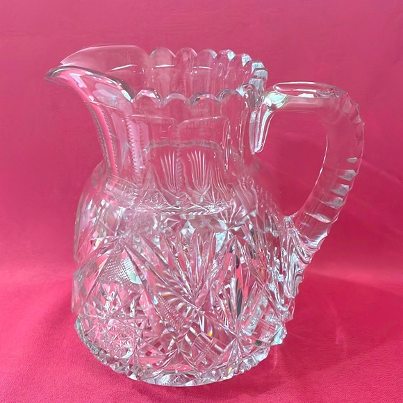 Other - American Brilliant Cut Glass Pitcher - C1022